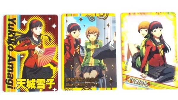 ペルソナ4 トレーディングカード　SP含む3枚セット　天城雪子　里中千枝　トレカ　Persona4 the ANIMATION