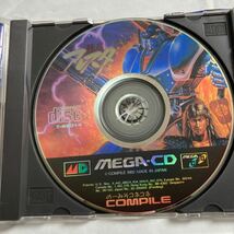 送料無料　メガCD 電忍アレスタ 帯 ハガキ付 DENNIN ALESTE MEGA-CD メガ・CD メガドライブ コンパイル COMPILE SEGA セガ MEGADRIVE　MD_画像3