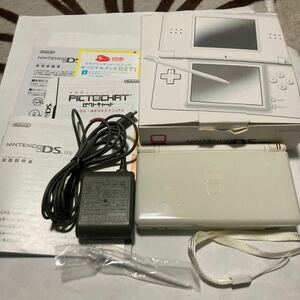 送料無料 美品 NDS ニンテンドーDS Lite クリスタルホワイト 本体 付属品付 NINTENDO DS ニンテンドー 任天堂 DSlite DSライト 