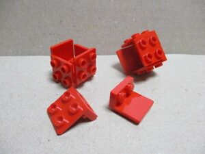 レゴ　パーツ　1×2-2×2逆ブラケット　赤10個　新品