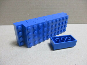 レゴ　パーツ　2×4ブリック　青12個　新品