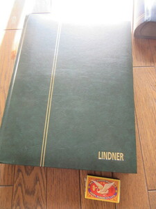 主に東ドイツ切手を収納した Lindner 1181 - B Einsteckbbuch エレガント ストックブック　グリーン色