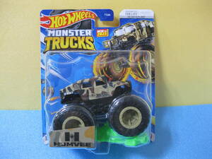 ホットウィール MONSTER TRUCKS - HUMVEE モンスタートラック ハンヴィー 迷彩　新品