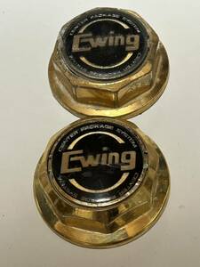 【259】★当時物★WORK Ewing ワーク イーウイングセンターキャップ ゴールドメッキ2個