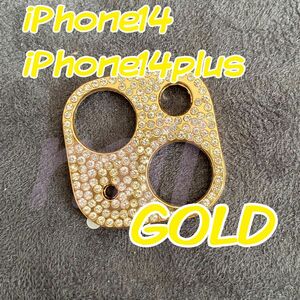 iPhone14/iPhone14plus ゴールド　キラキラ　カメラ保護カバー
