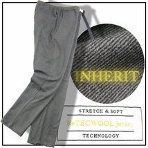 新品 INHERIT 【驚異的なストレッチ!】 美シルエット パンツ 秋冬春 ウェビングベルト ★344716 もちもち ReTEC Wool jersey クライミング_画像1