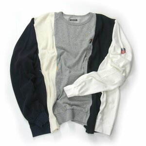 新品 【SUNNY SPORTS / サニースポーツ】 再構築 RE-CONSTRUCT リコンストラクト / KNIT ニット カットソー ロンT ★342871 オーバーサイズ