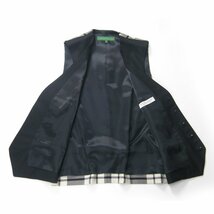 新品 【TOMORROWLAND × LOCHCARRON】 ウール100% チェック柄 ベスト 44 トゥモローランド ロキャロン ★270274 秋冬春_画像4