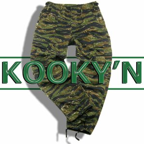 新品 KOOKY'N 【M-65】 こだわりの逸品! リップストップ生地 カーゴパンツ オールシーズン ★343719 カモ タイガーカモ 迷彩 ミリタリーの画像1