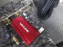 WAVLINK WiFi6 PCIe 無線LANカード PCIeアダプター 802.11AXデュアルバンド Bluetooth 5.0対応 AX3000　現状_画像4