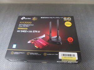 TP-Link WiFi ワイヤレス アダプター 無線LAN Wi-Fi6 PCI-Express Bluetooth 2402 + 574Mbps Archer TX3000E 未使用