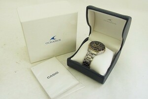 W085-J12-2665 CASIO カシオ OCEANUS OCW-T400 メンズ クォーツ 腕時計 箱付 現状品⑧