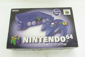 Z122-J27-93 NINTENDO 任天堂 64 ミッドナイトブルー ゲーム機 現状品⑧＠