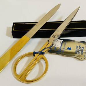 イタリア製ハサミ&ペーパーナイフのセット、専用ホルダー付きの画像1
