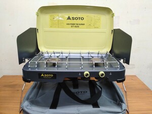 SOTO 新富士バーナー 2019 ハイパワー 2バーナーコンロ ST-C525CSS カセットガス式 動作確認済み美品