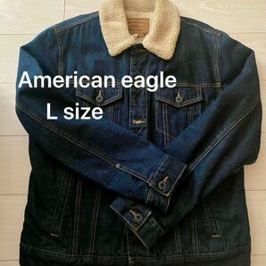 American Eagle ボア　Gジャン　デニムジャケット