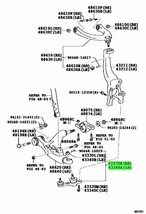 ●新品 未使用 純正部品 レクサス IS 流用 トヨタ(純正) ロアボールジョイント LR ステアリング調整 グリス漏れ リフレッシュ 在庫限り●_画像2