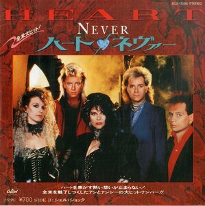 C00195599/EP/ハート(HEART・アン・ウィルソン)「Never / Shell Shock (1985年・ECS-17598・アリーナロック)」