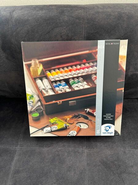 【新品】ターレンス 油絵具 ヴァンゴッホ 26色木箱セット エキスパートBOX