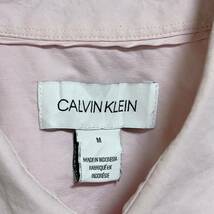 Calvin Klein カルバンクライン　半袖シャツ ワンポイントロゴ刺繍　桜色　サイズM_画像4