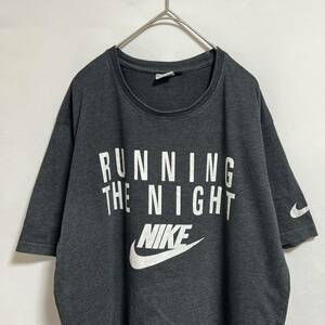 NIKEナイキ半袖Tシャツ 文字ロゴプリント スウッシュロゴ　サイズXXXL 