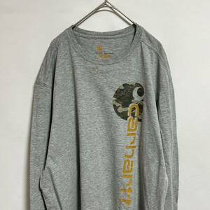 Carhartt カーハート　ロングスリーブTシャツ 長袖Tシャツ ロゴプリント サイズＬ