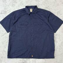 Dickies ディッキーズ　ワークシャツ 半袖シャツ ワンポイントロゴ　ビッグサイズ3X-TALL オーバーサイズ_画像1