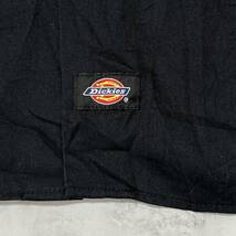 Dickies ディッキーズ　ワークシャツ 半袖シャツ ワンポイントロゴ　ブラック　サイズXL-TALL_画像4