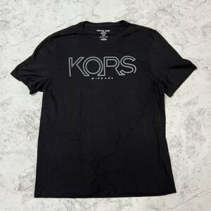 MICHAEL KORS マイケル・コース　半袖Tシャツ ロゴプリント　ブラック　サイズXL