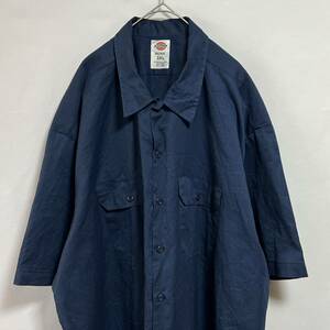 Dickies ディッキーズ　ワークシャツ 半袖シャツ ワンポイントロゴ ビッグサイズ3XL オーバーサイズ