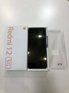 ★1円スタート★KDDI Redmi 12 5G XIG03ポーラシルバー SIMフリー 4GB RAM 128GB ROM 箱 付属品付き Android スマートフォン 初期化済み 