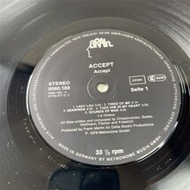 LPレコード ACCEPTアクセプト 殺戮のチェーンソー パワーメタル 1979年1st 80年代HM 輸入盤_画像6