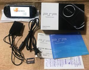 PSP本体【PSP3000/ピアノブラック】【付属品全て揃ってます】【SONYメモリーカード1GB付き】【ゲームソフト付き】