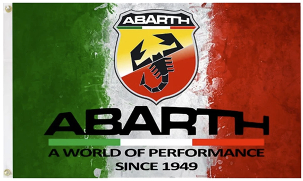 ABARTH フラッグ タペストリー 60x90cm (A1)