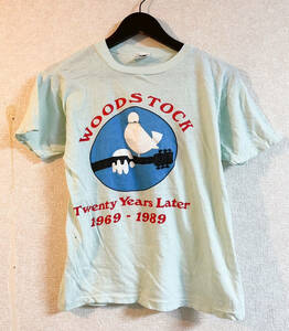 ウッドストック・フェスティバル　Woodstock　半袖　Tシャツ　ロック　バンド　フェス　Lサイズ　0201
