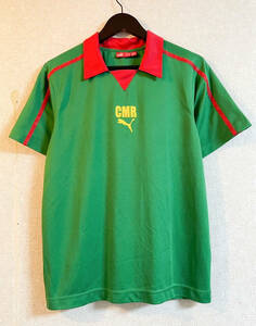 PUMAプーマ　サッカーカメルーン代表　ウェア　ユニフォーム　Cameroon　CMR　グリーン　Mサイズ　0215