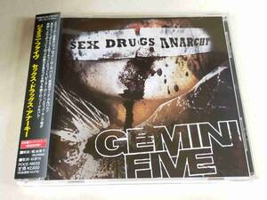 GEMINI FIVE Sex Drugs Anarchy POCE-16033 国内盤 CD 帯付 33473