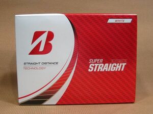 M1-627●即決 送料無料 未使用品 BRIDGESTONE SUPER STRAIGHT スーパーストレート 2023モデル ホワイト ゴルフボール