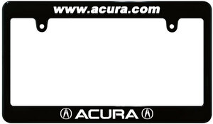 【新品・即決】ブラック ナンバーフレーム 汎用 ACURA アキュラ HONDA ホンダ USDM