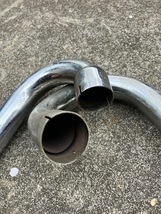 Triumph UNIT 500 Exhaust pipes トライアンフ ユニット 500用 ハイパイプ / t100 daytona tr5 webco レーサー ボバー チョッパー webco_画像3