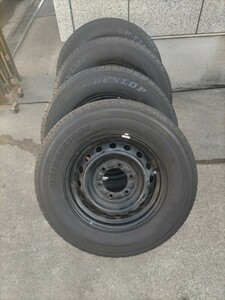 ハイエース外し　195/80R15 107/105LT　タイヤ　ホイール　J15×6J DOT　6穴　4本セット