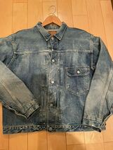 ★美品★ orSlow オアスロウ 1st type ジージャン デニム ジャケット Tバック サイズ2XL（5）古着 オーバーサイズ_画像1