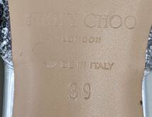 【749】JIMMY　CHOO　ジミーチュウ　パンプス　シルバー　サイズ　39　26cm　レディース　女性　シューズ　靴　イタリア製　ブランド_画像8