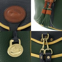 ◆ DOONEY&BOURKE / ドゥニーアンドバーク ◆ バックパック / リュックサック ◆ 巾着 ネイビー×グリーン×ブラウン ◆_画像8