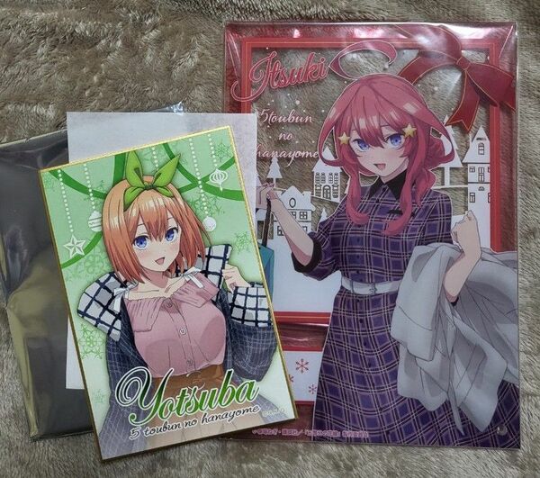 五等分の花嫁　一番くじ　アクリルアートパネル&ブラインドミニ色紙セット