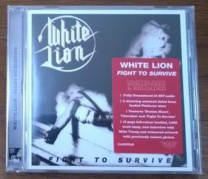 送料込み：中古★WHITE LION/ホワイトライオン★FIGHT TO SURVIVE/華麗なる反逆★ROCK CANDY 2014 REMASTER★CANDY242CD