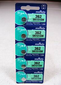 [ free shipping / new goods ]# Japan Manufacturers made # button battery #SR721SW#5 piece set #