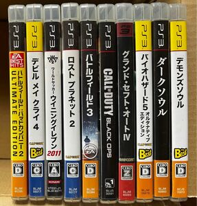 PS3ソフトセット ダークソウル、デモンズソウル、バイオハザード、バトルフィールド、デビルメイクライ、CODBO