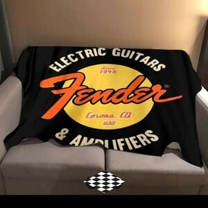  extra-large size! fender blanket softly warm! Fender Stratocaster Telecaster Vintage! rockabilly 50'S