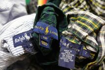 KD-MIX1 キッズサイズ ラルフローレン Ralph Lauren 長袖シャツ 無地 チェック ストライプ￥1～ビンテージUS古着卸セット業者まとめ売り_画像2